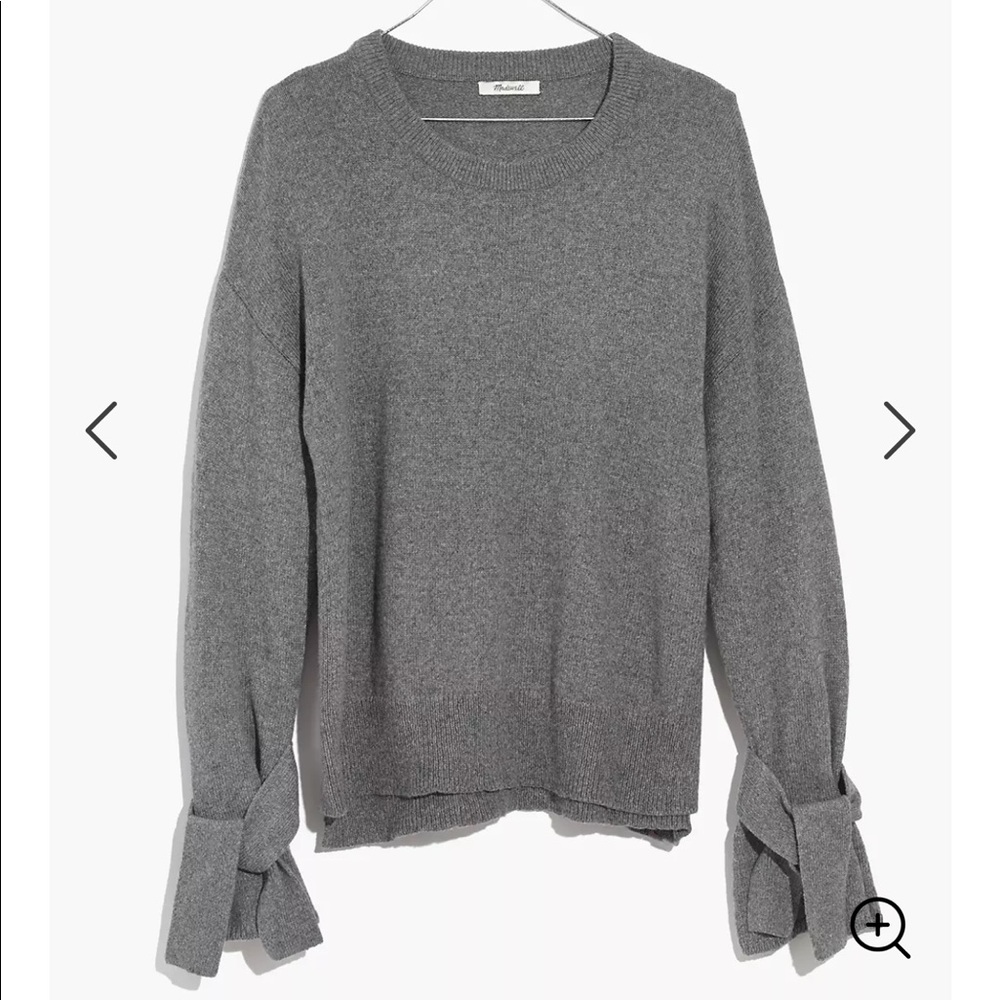 Madewell Tie Cuff Sweater